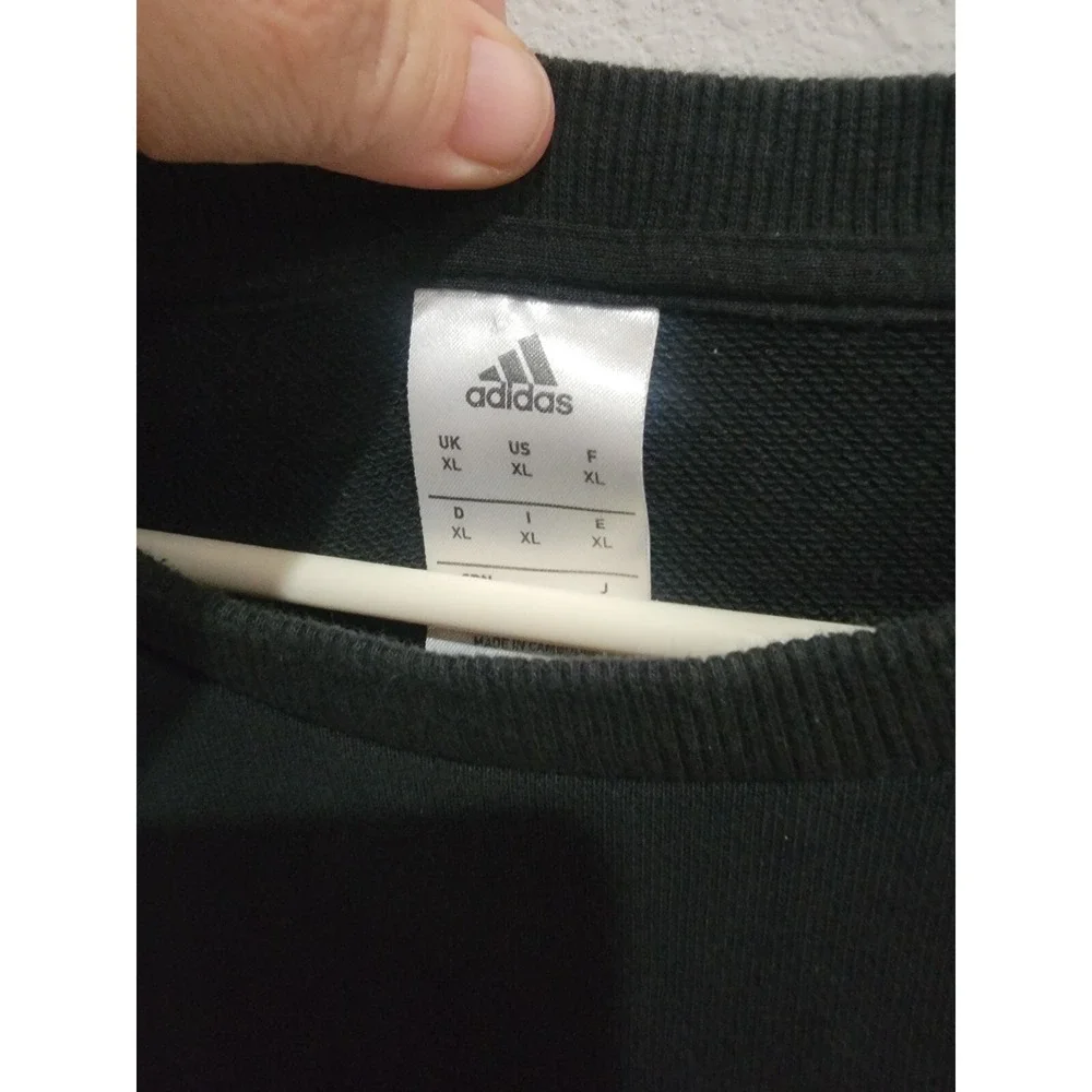 Adidas Tango Soccer Crewneck‎ Sweatshirt Black Graphic Large Logo Pullover XL